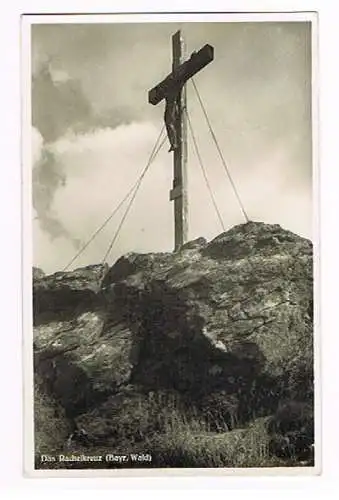 [Ansichtskarte] Bodenmais Rachelkreuz Rachel Osser Ostry Cham 1935. 