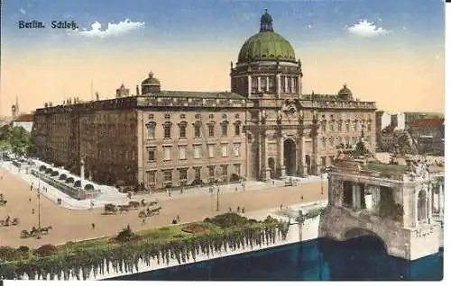 [Ansichtskarte] Berlin Kutsche Schloss Pavillon Albert Laude Juli 1922. 