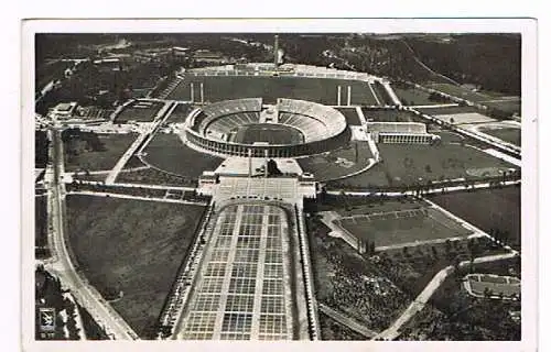[Ansichtskarte] Olympische Spiele Berlin 1 August 1936 Klinke Echte Fotografie. 