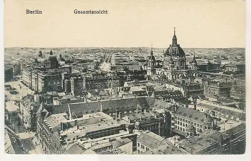 [Ansichtskarte] Berlin Gesamtansicht Luftbild 01.11.1922 J.W.B. 115. 