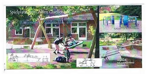 [Ansichtskarte] Berlin Spandau Spielplatz Kinderheim Maxi XXL am alten Quellenhof. 