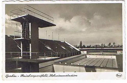 [Ansichtskarte] Berlin Reichs Sportfeld Schwimmstadion Schwimmbad Pool Stengel. 