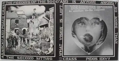 2x CRASS Vinyl Album Penis Envy + The Feeding Of The 5000 LP