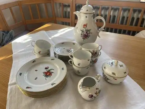 Original Nymphenburg Kaffeeservice, handgemal, keinerlei Beschädigungen