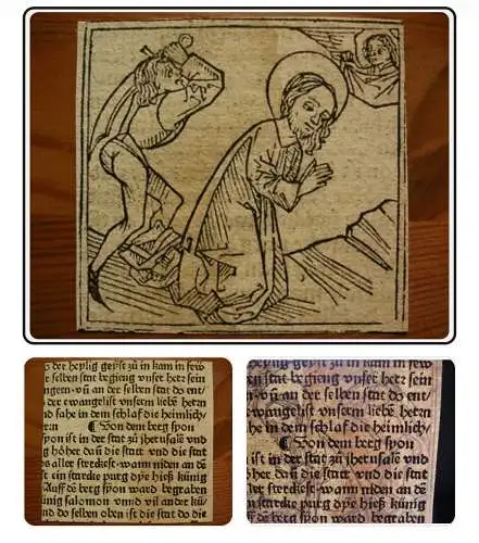 Originaler Inkunabel-Holzschnitt (1481)