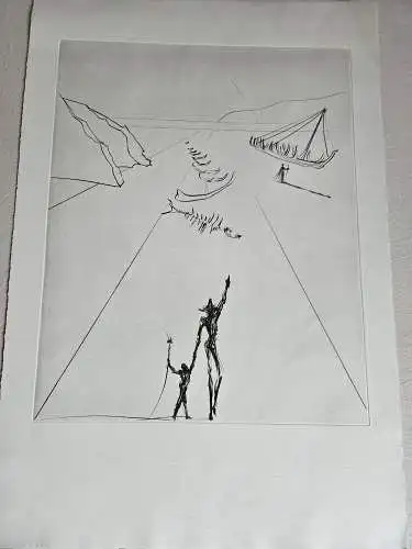 2 Radierungen von Salvador Dali mit Blindstempel 