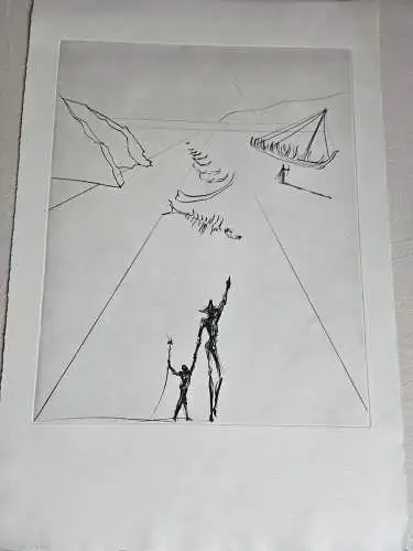 2 Radierungen von Salvador Dali mit Blindstempel 
