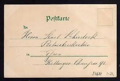 Ansichtskarte Mülheim an der Ruhr Friedrichstrasse Bodega  Straßenbahn um 1900