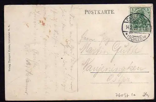 Ansichtskarte Bad Carlsruhe Schlesien Helenenheim Helenenstift 1909
