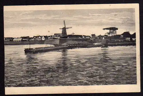 Ansichtskarte Sea Side Resort Flushing Oranje Windmill 1925