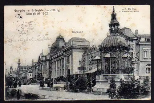 Ansichtskarte Düsseldorf 1902 Gewerbe- u. Industrie Ausstellung Kunstpalast
