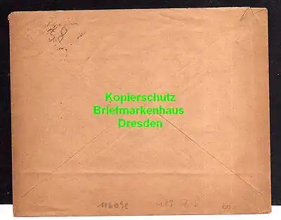 Privatpost Hansa Dresden 1894 Ganzsache Aufdruck "2" A. Lennig & Co. Dres