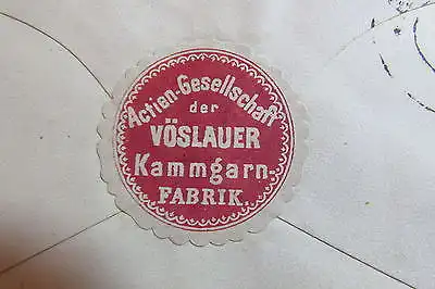 Österreich um 1866 15 Kreuzer Ganzsache Zierstempel Vöslau 23/4 Kammgarn