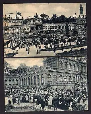 2 Ansichtskarte Dresden Fest im Zwinger 1916 Superintendent Dr. Költzsch