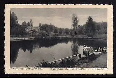 Ansichtskarte Cafe Grundmühle bei Seidenberg O.-L. 1928 Riviera der Lausitz