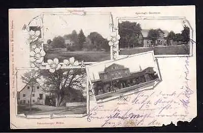 Ansichtskarte Bohmte 1901 Bahnhof Oberfösrsterei Palsterkamper Mühle Gastgaus Spier