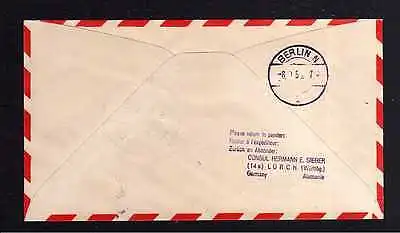 Brief DDR Leipziger Messe 1955 Luftpost Sonderflüge Leipzig Mockau - Berl