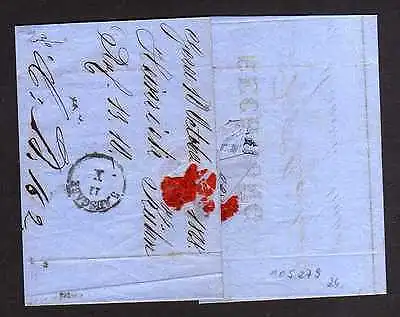 NDP Gera Paketbegleitbrief um 1868 nach Meißen