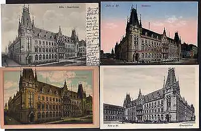 4 Ansichtskarte Köln 1909 Postamt Hauptpost
