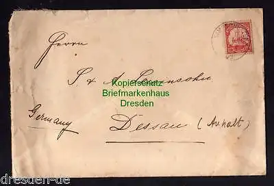 Deutsch-Neuguinea DNG Simpsonhafen Brief 1910 an Versandhaus Lewinsohn De
