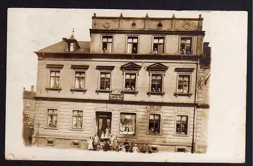 Ansichtskarte Zwickau 1910 Fotokarte Schnittwaren Geschäft Völkel