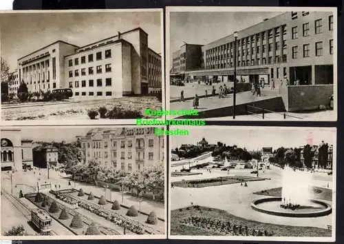 13 Ansichtskarte Bukarest Bucuresti 1954 Theater Stalin Platz Botanischer Garten ...