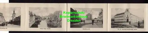 Ansichtskarte mit Leporello Beregszasz Bergsaß Berehowe 1915 Feldpoststation 151 kal