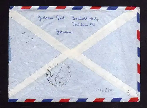 BRD Brief 1959 296 319 Marke aus Beethoven Block 2 Luftpost Napoli Italie