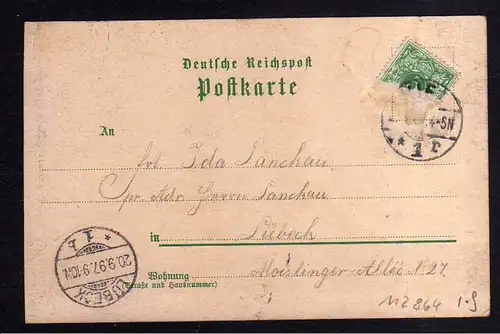Ansichtskarte Kiel Hotel Hohenzollern Litho 1897 Kriegsschiff Levensauer Hochbrücke