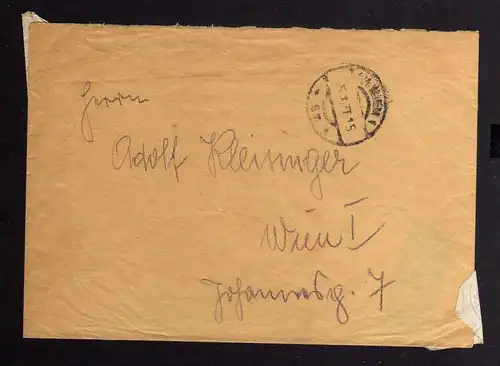 B1183 Flugpost Katastrophenpost Brief Wien 1937 Die Sendung Flugzeugunglück