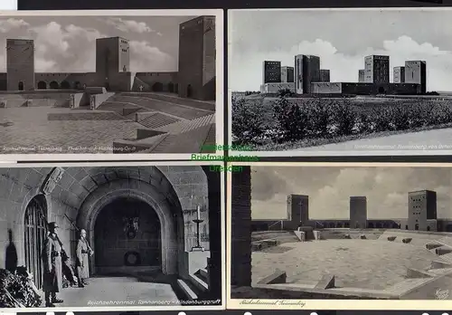 4 Ansichtskarte Hohenstein Ostpreußen 1938 Reichsehrenmal Tannenberg Fotokarte Hinde