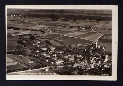 Ansichtskarte Hörsching Oberösterreich um 1940 Luftbild Fotokarte