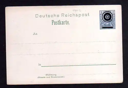 Ansichtskarte Privatganzsache PP11 E 7  01 R. P. Junghanns Raucher auf Germania Reic