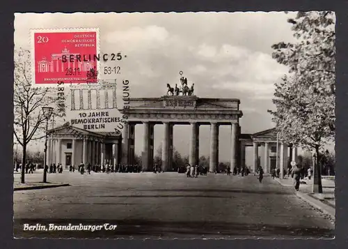 Maximumkarten DDR 1958 665 Brandenburger Tor Berlin