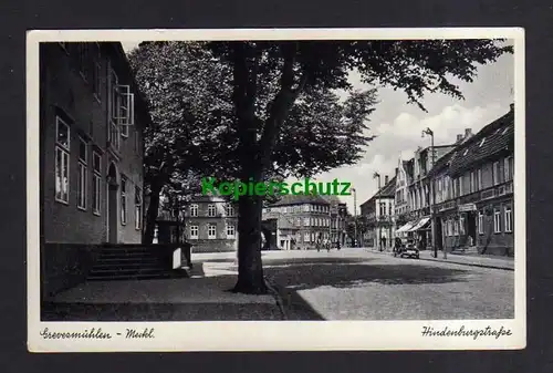 Ansichtskarte Grevesmühlen Meckl. 1940  Hindenburgstraße