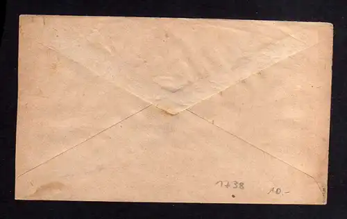 h1738 Handstempel Bezirk 27 Leipzig 14 Bedarfsbrief nach Naunhof gepr. BPP