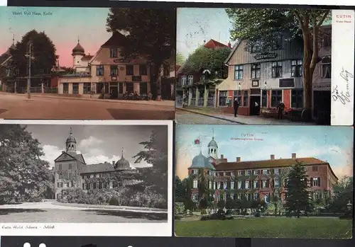 8 Ansichtskarte Eutin Großer Eutiner See Hotel Voß Haus An der Vosshausbrücke 1901 U