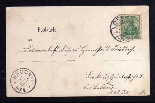 Ansichtskarte Spahlitz Kr. Oels 1902 Spalice Denkmal Altes Haus Empfang Kaiser Alexa
