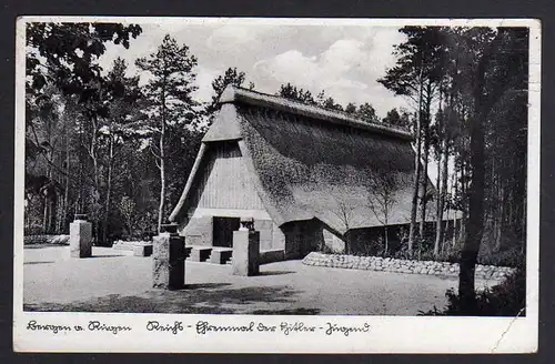 Ansichtskarte Bergen a. Rügen Reichs Ehrenmal um 1935 1940