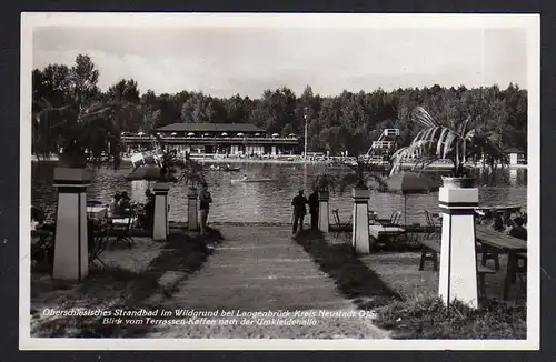 Wildgrund bei Langenbrück Kreis Neustadt Schlesien Umkleidehalle 1936