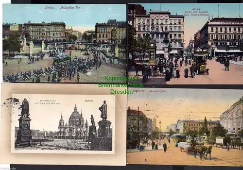 8 Ansichtskarte Berlin Spittelmarkt Fotokarte 1926 Weidendammerbrücke Bahnhof Friedr