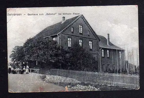 Ansichtskarte Behrensen Gasthaus zum Bahnhof Wilhelm Pieper 1921