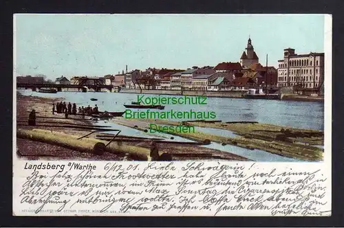 Ansichtskarte Landsberg an der Warthe 1901 Gorzów Wielkopolski
