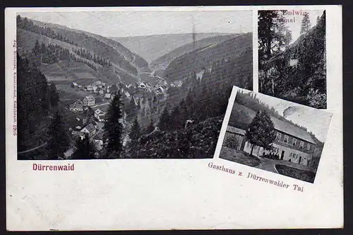 Ansichtskarte Dürrenwaid Gasthaus Dürrenwaider Tal Prinz