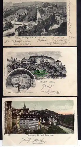 3 Ansichtskarte Tübingen a. N. 1903 Schloss Das grosse Fass Oesterberg