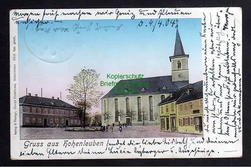 Ansichtskarte Hohenleuben 1904 Markt Kirche