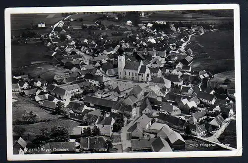 Ansichtskarte Eslarn 1936 Bayr. Ostmark Luftbild