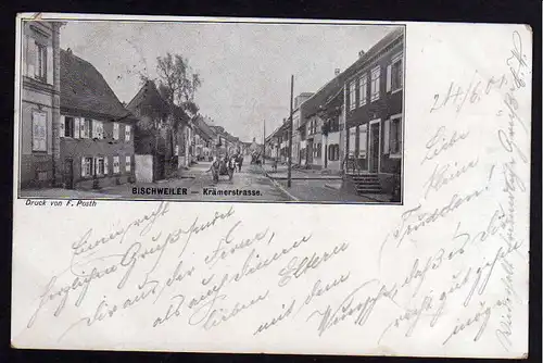 Ansichtskarte Bischwiller Bischweiler Krämerstraße 1901