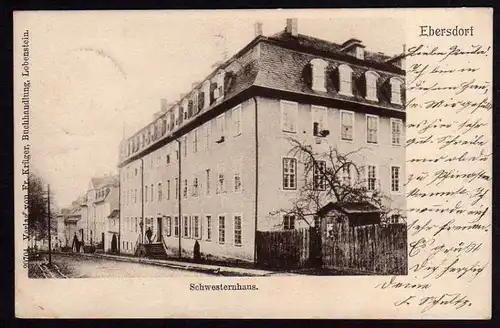 Ansichtskarte Ebersdorf Reuss Schwesternhaus