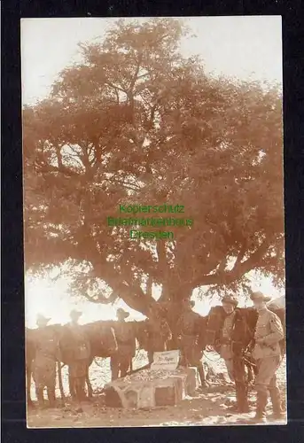 Ansichtskarte DSW Alurisfontein Fotokarte um 1905 Soldaten Grab Reiter Rogler